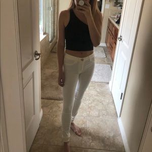 American Eagle White Jeggings 2